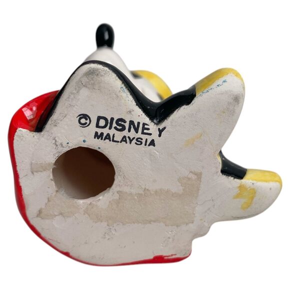 Vintage Disney Malaysia Mickey & Minnie Mouse Sitting Ceramic Figurines Set of 2 - Picture 6 of 11